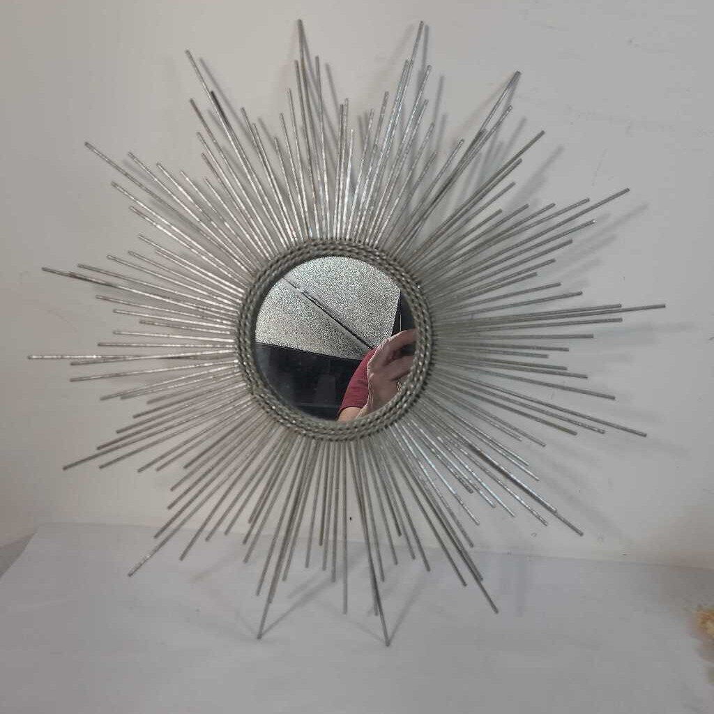 SILVER STAR BURST MIRROR