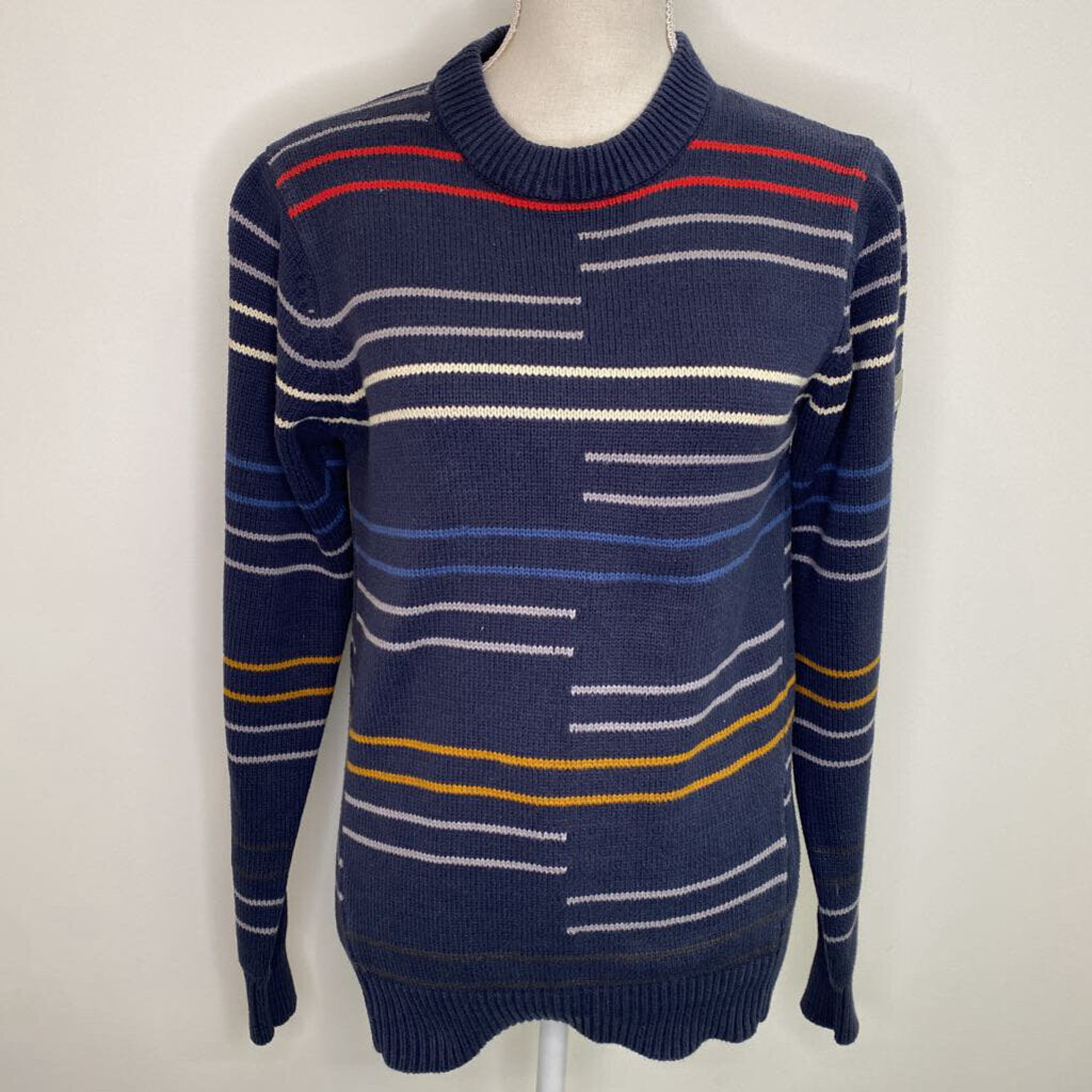 BENCH - BLUE/MULTI-STRIPED KNIT SWEATER