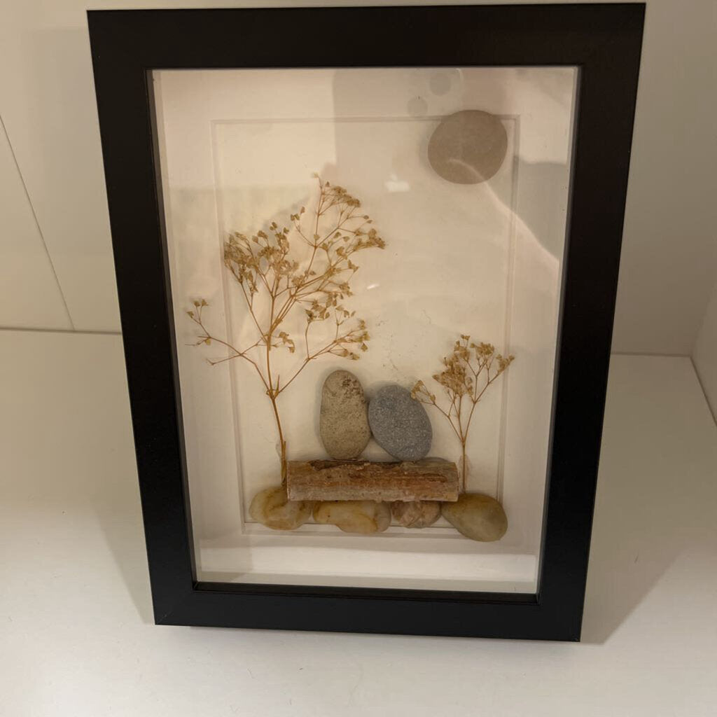 5" x 7" -Two of Us Pebble Art
