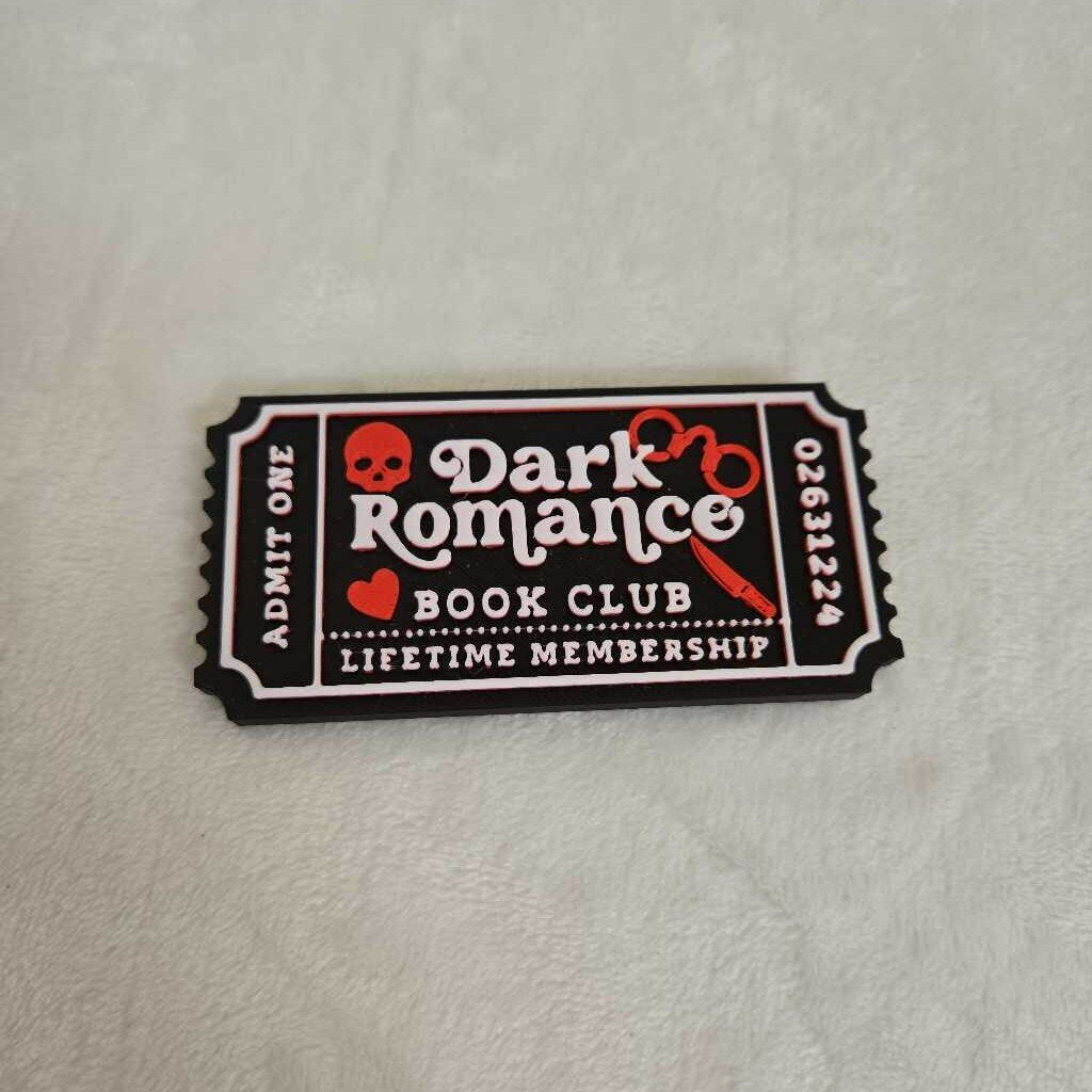 Book Club Ticket Shelf Decor-Dark Romance