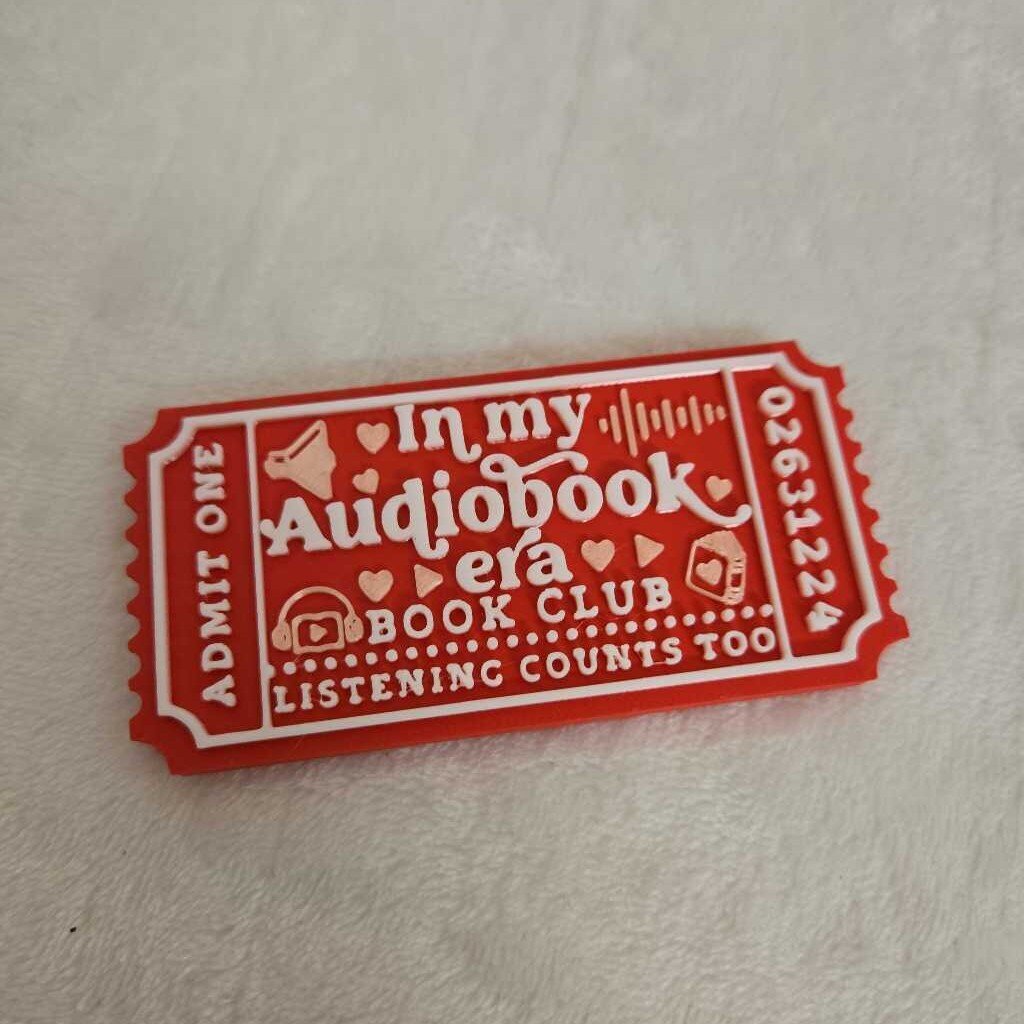 Book Club Ticket Shelf Decor-Audiobook Era