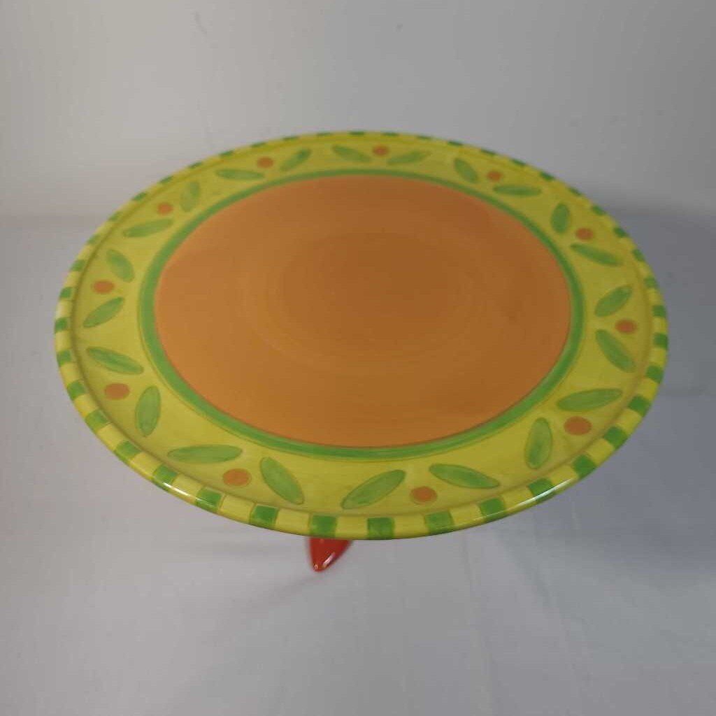 PATIENCE BREWSTER ROSE LOVES CAKE PLATE