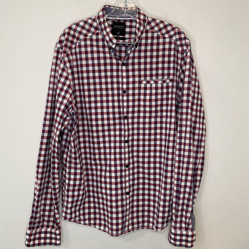 MEN'S CHECK COTTON DRESS SHIRT