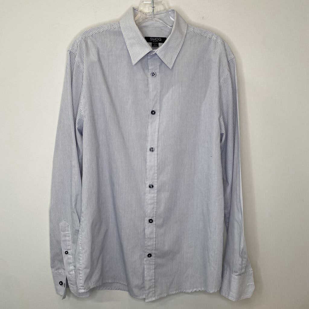 MEN'S STRIPED COTTON DRESS SHIRT