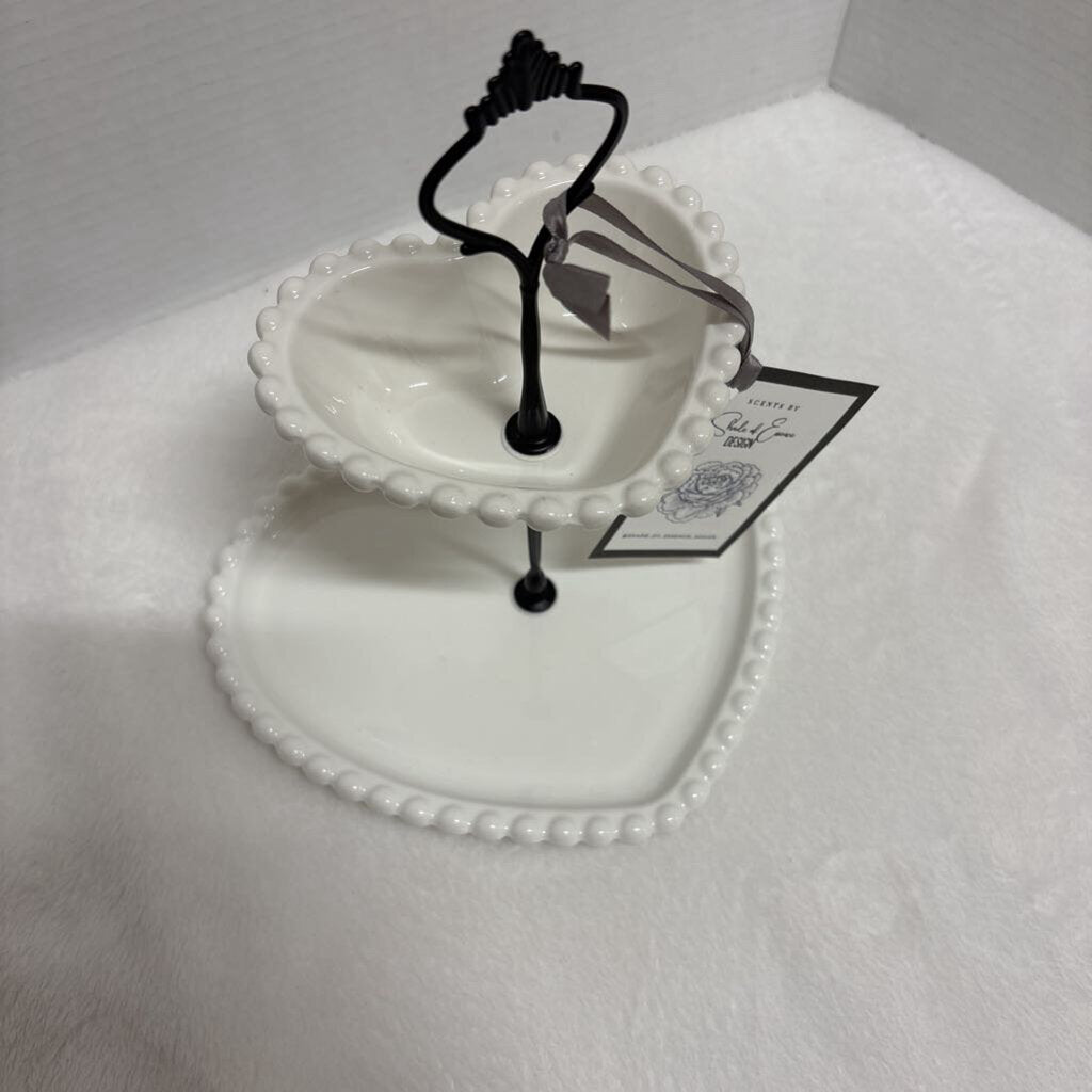 2tier Heart Tray