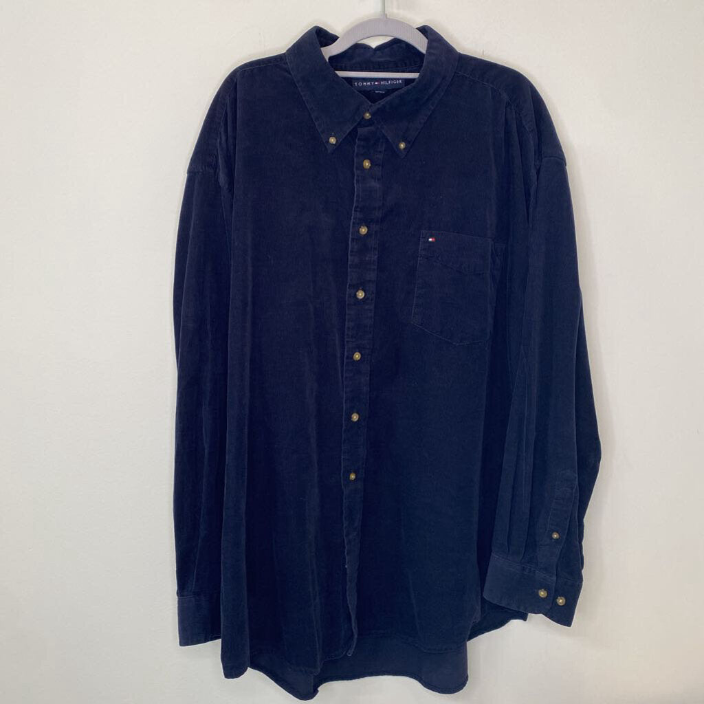 TOMMY HILFIGER - NAVY CORDUROY L/S BUTTON-UP