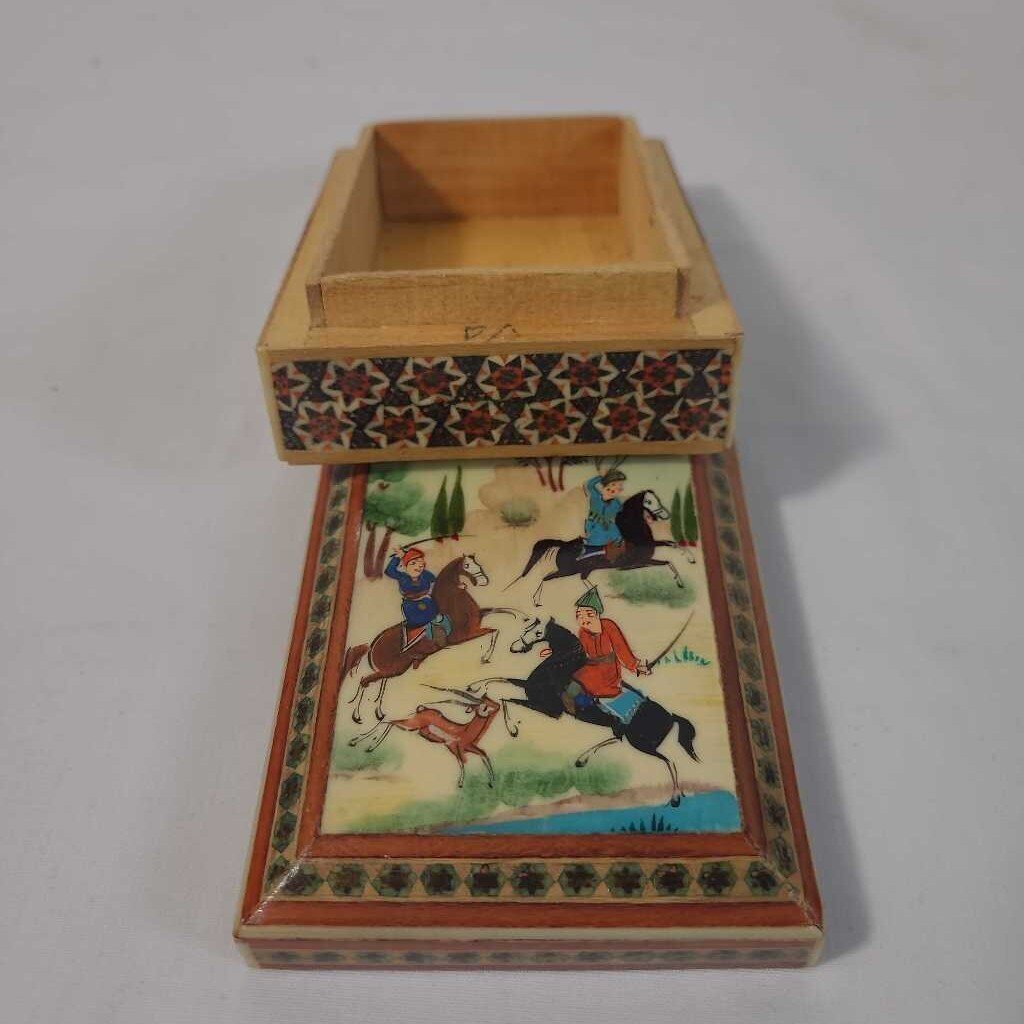 VTG KHATAM MARQUETRY INLAY BOX