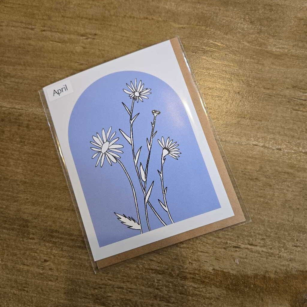 Card - Birth month flower - April