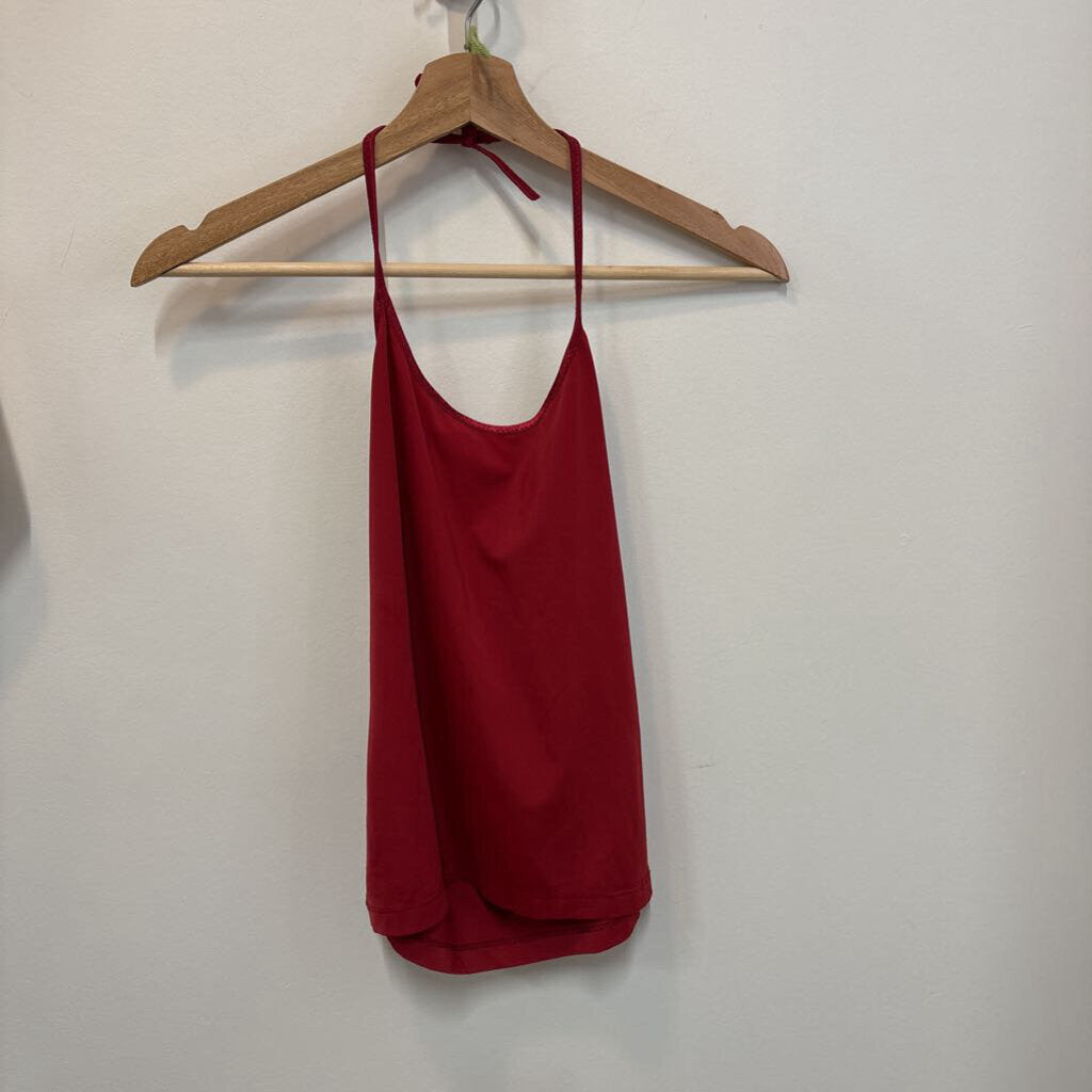 RED HALTER TOP