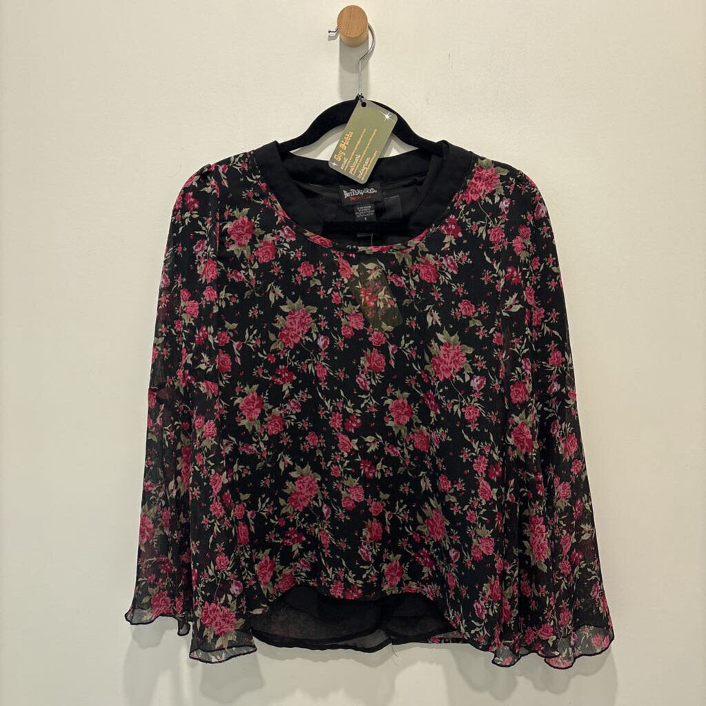 HOT TEMPERED - LONG SLEEVE FLORAL BLOUSE