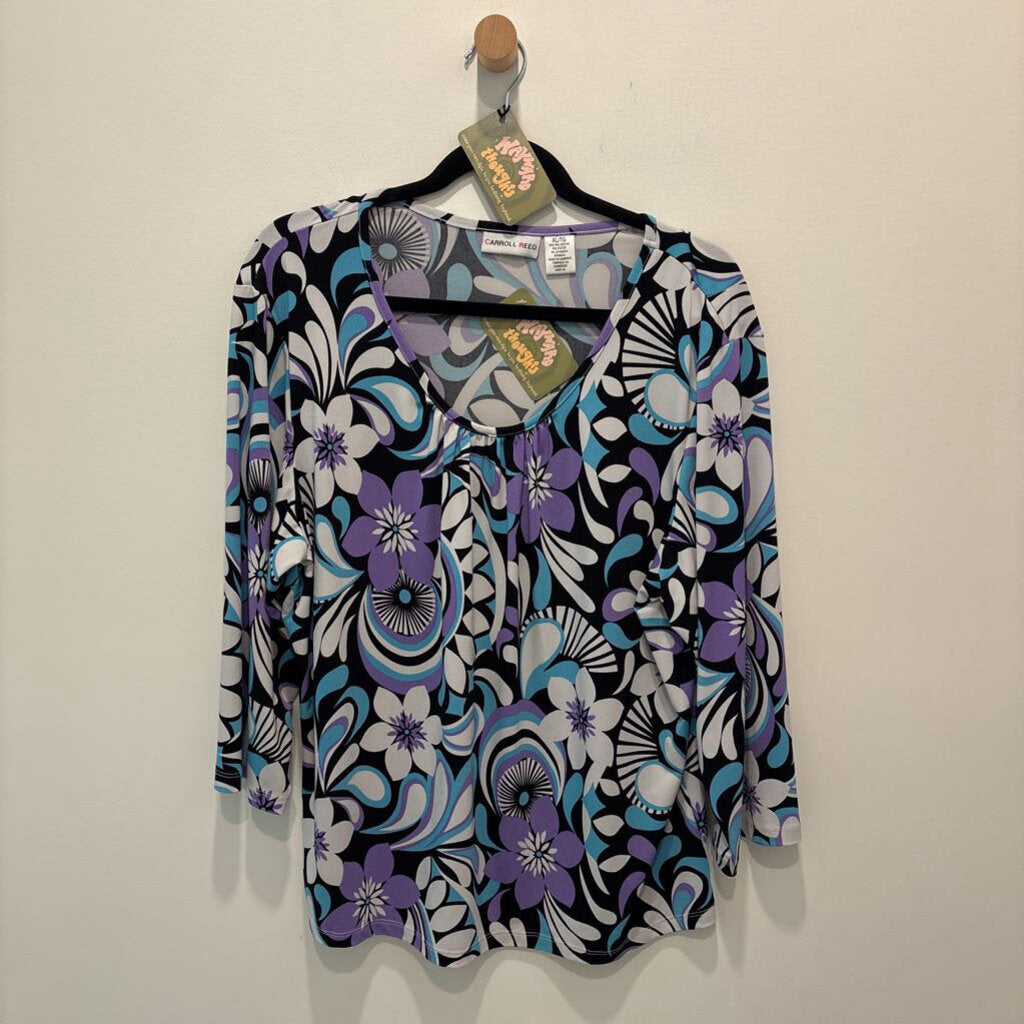 CARROL REID - FLORAL KNIT TOP