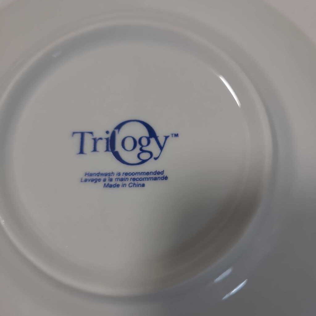 S/39 SILVER RIMMED DISHES