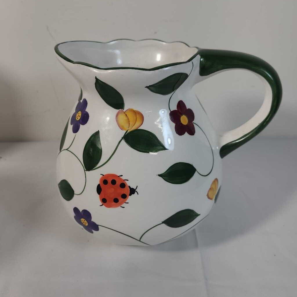 FLORAL PITCHER