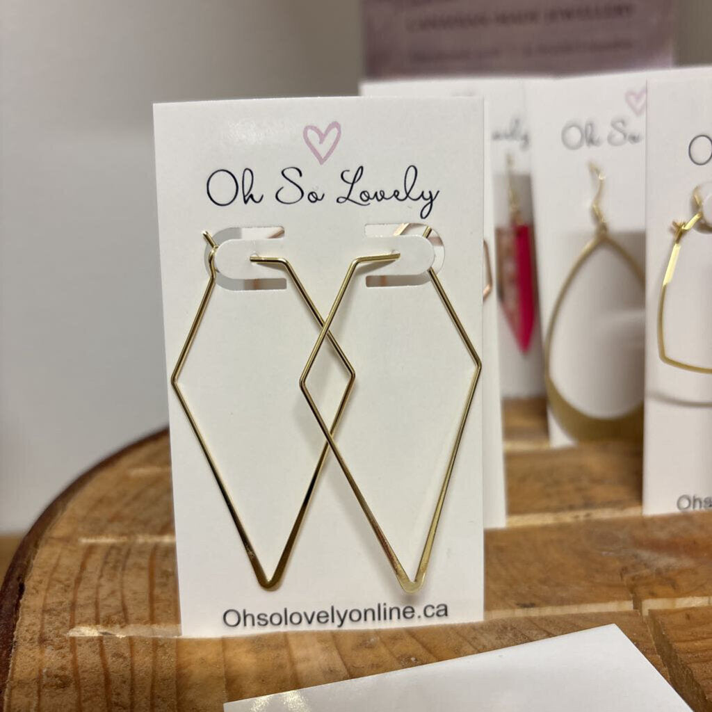 OSL Earrings - Diamond Hoop