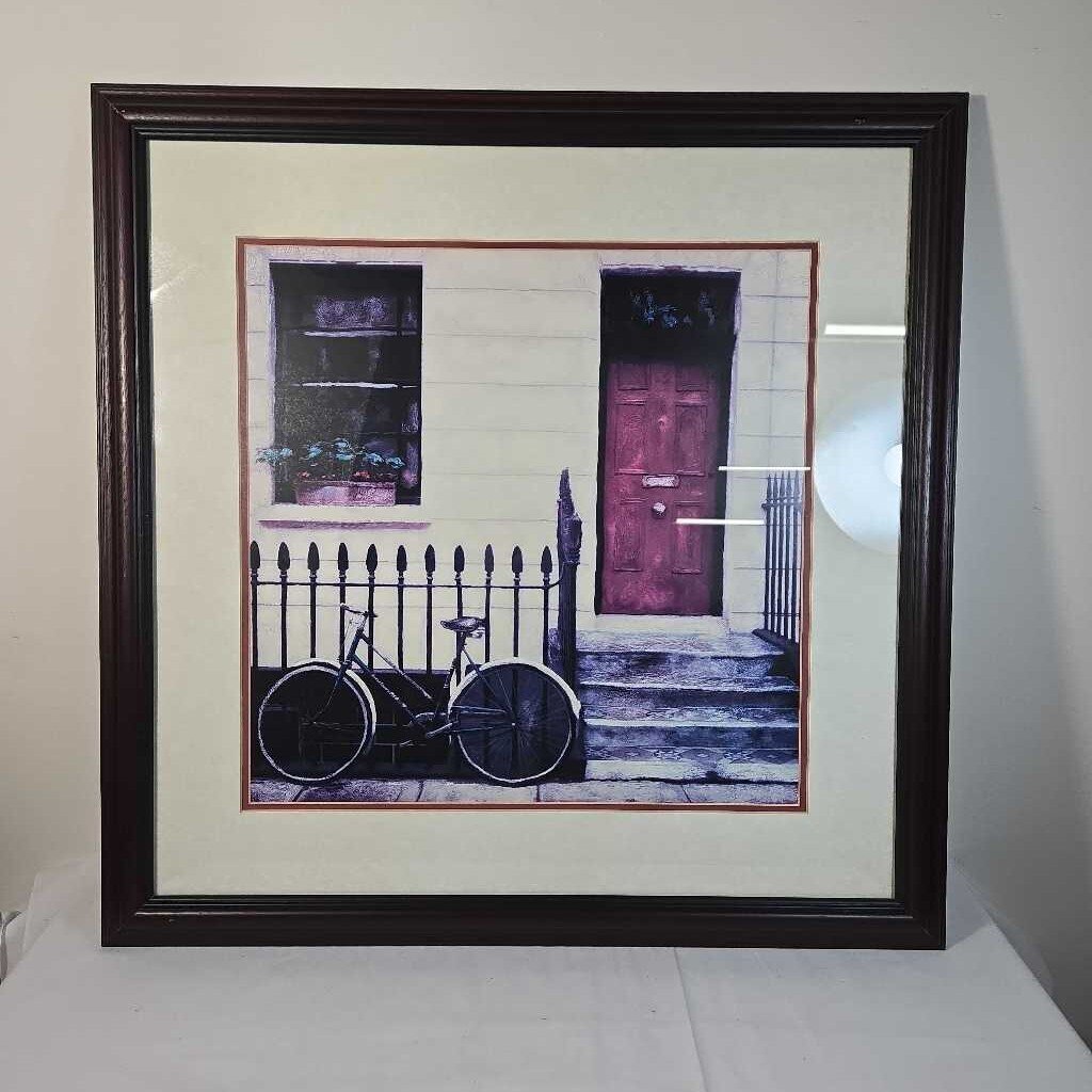 BICYCLE & RED DOOR PRINT