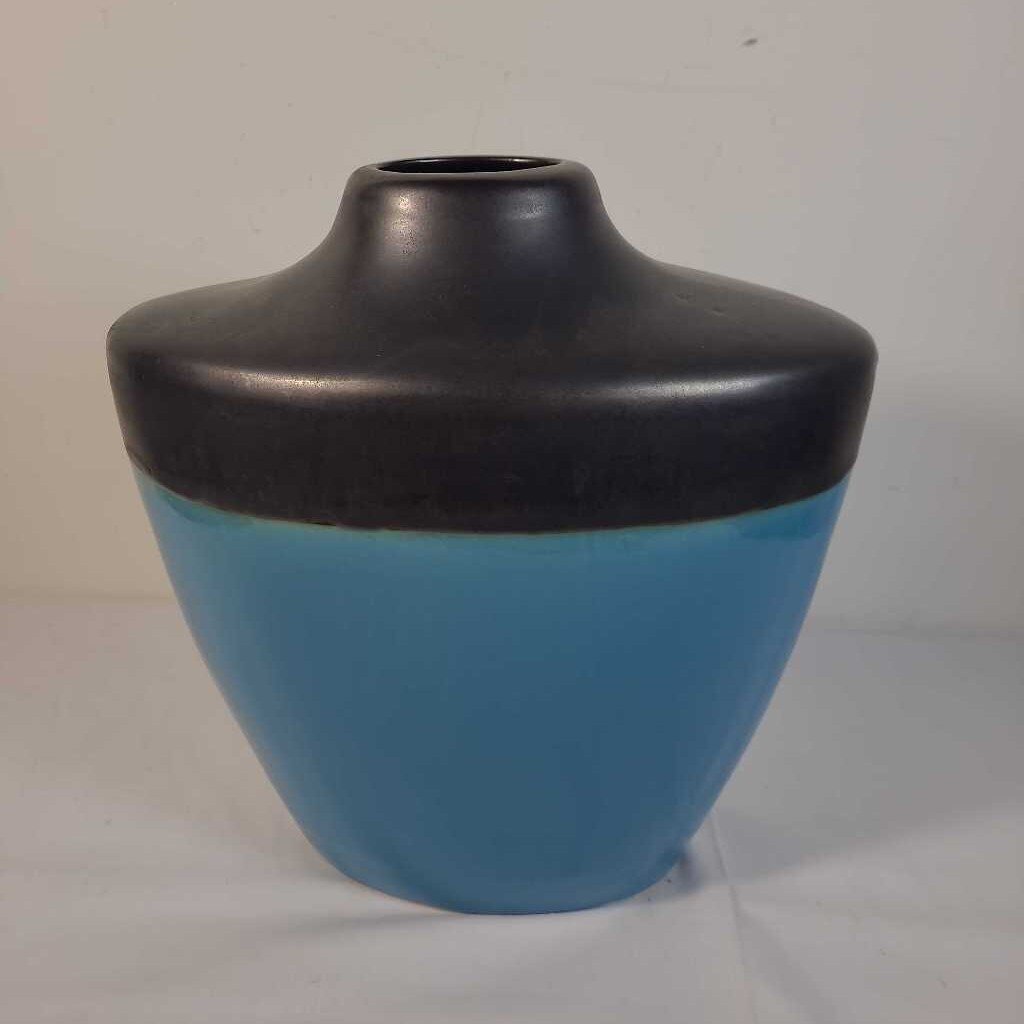 BLUE/BROWN CERAMIC VASEdec