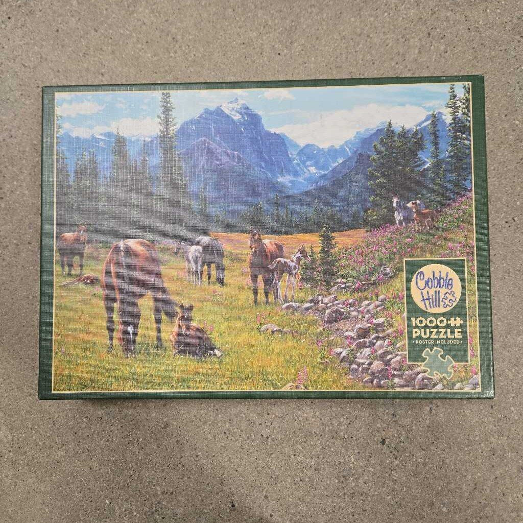 1000 PUZZLE - Horse Meadow