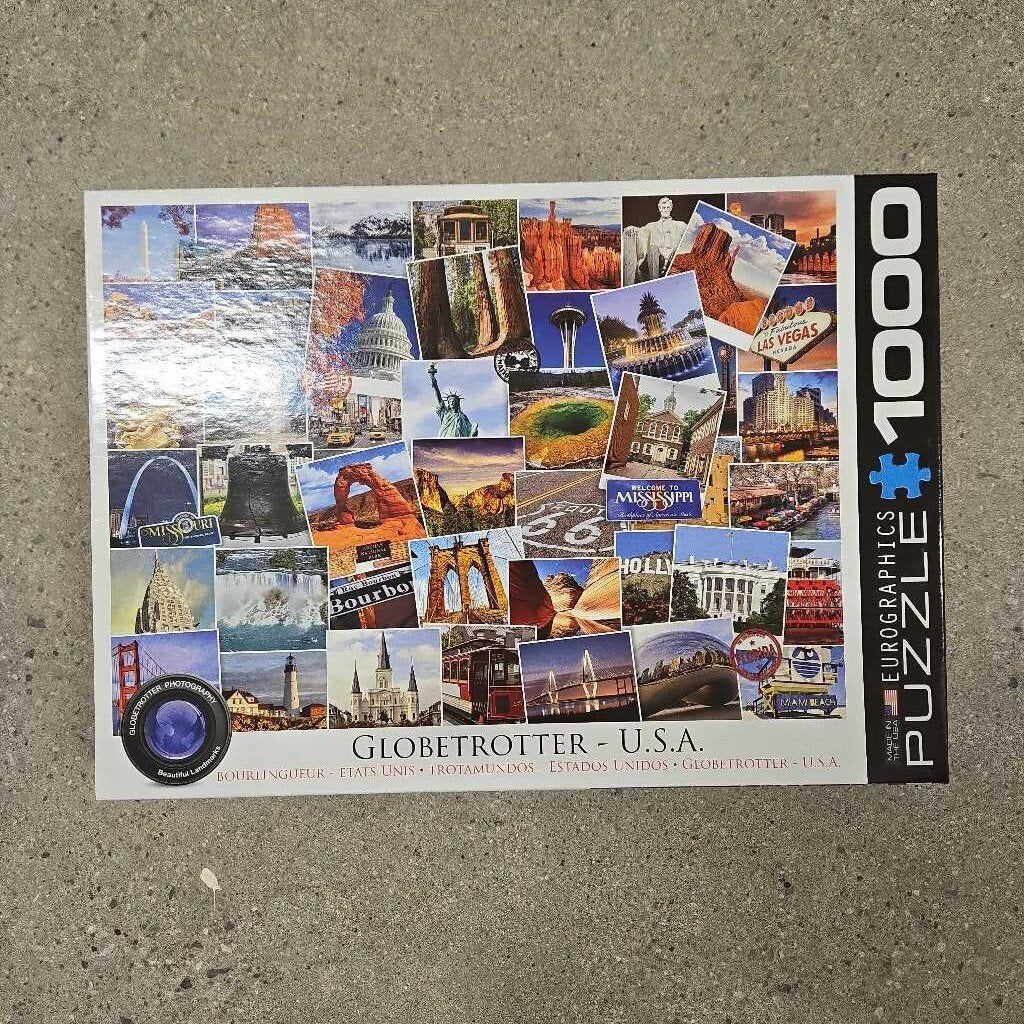1000 PUZZLE - Globetrotter - USA