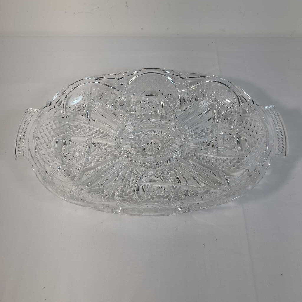 GLASS PICKLE DISH