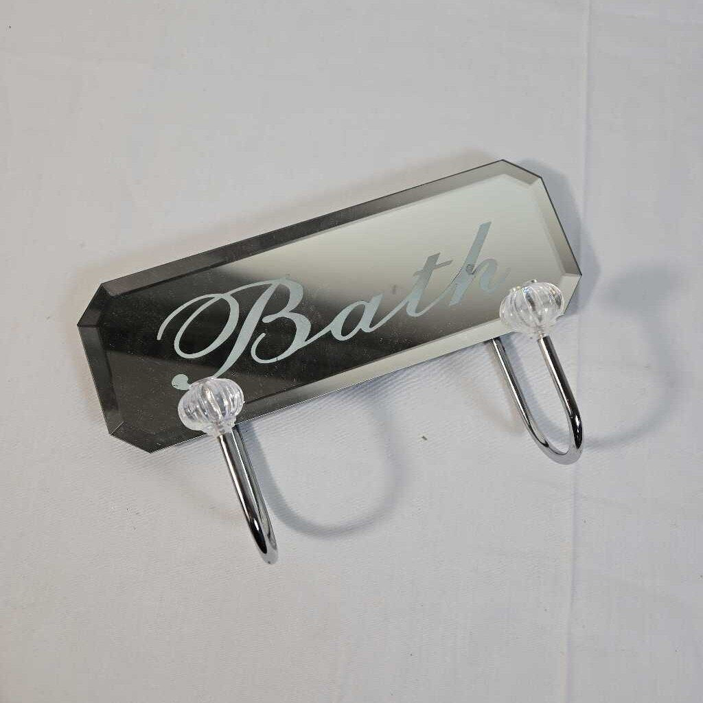 MIRRORED DOUBLE BATH HOOK