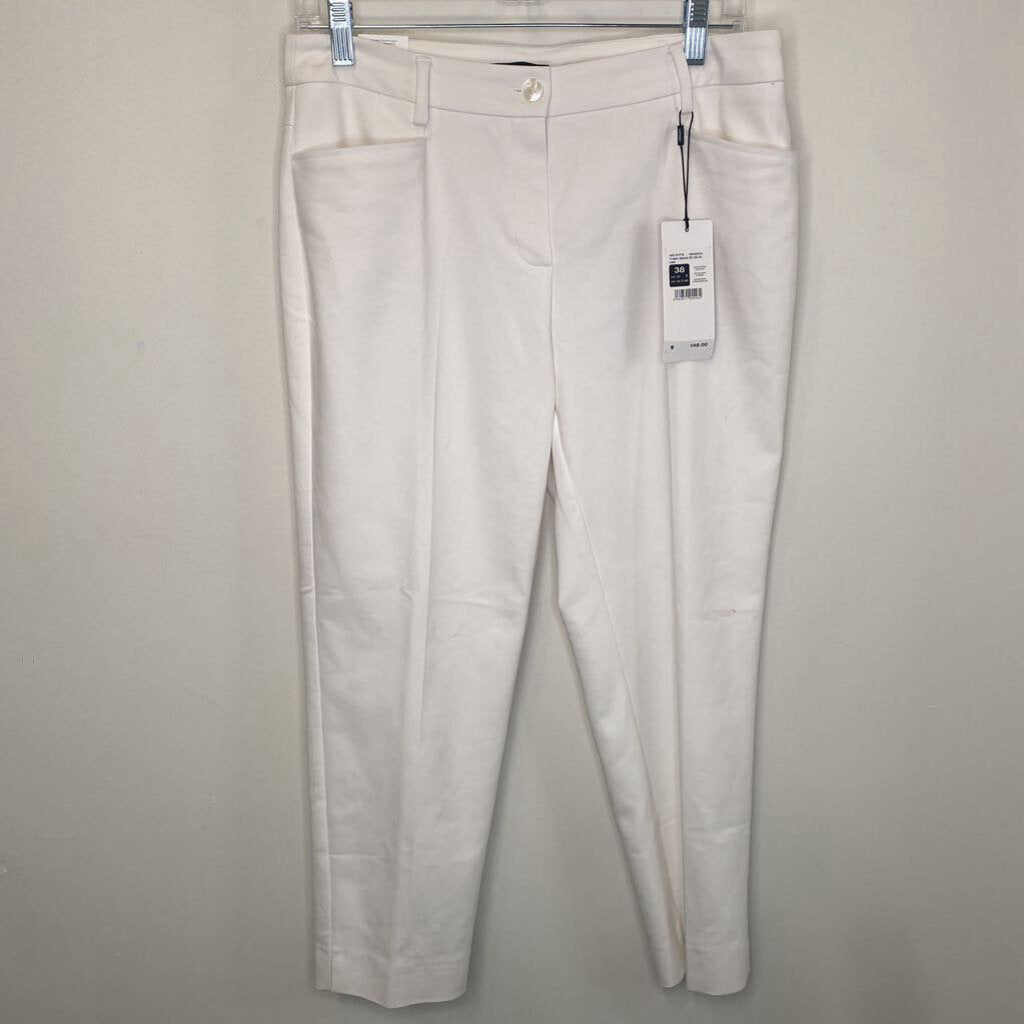 *NWT* OLSEN - WHITE CROPPED DRESS PANTS