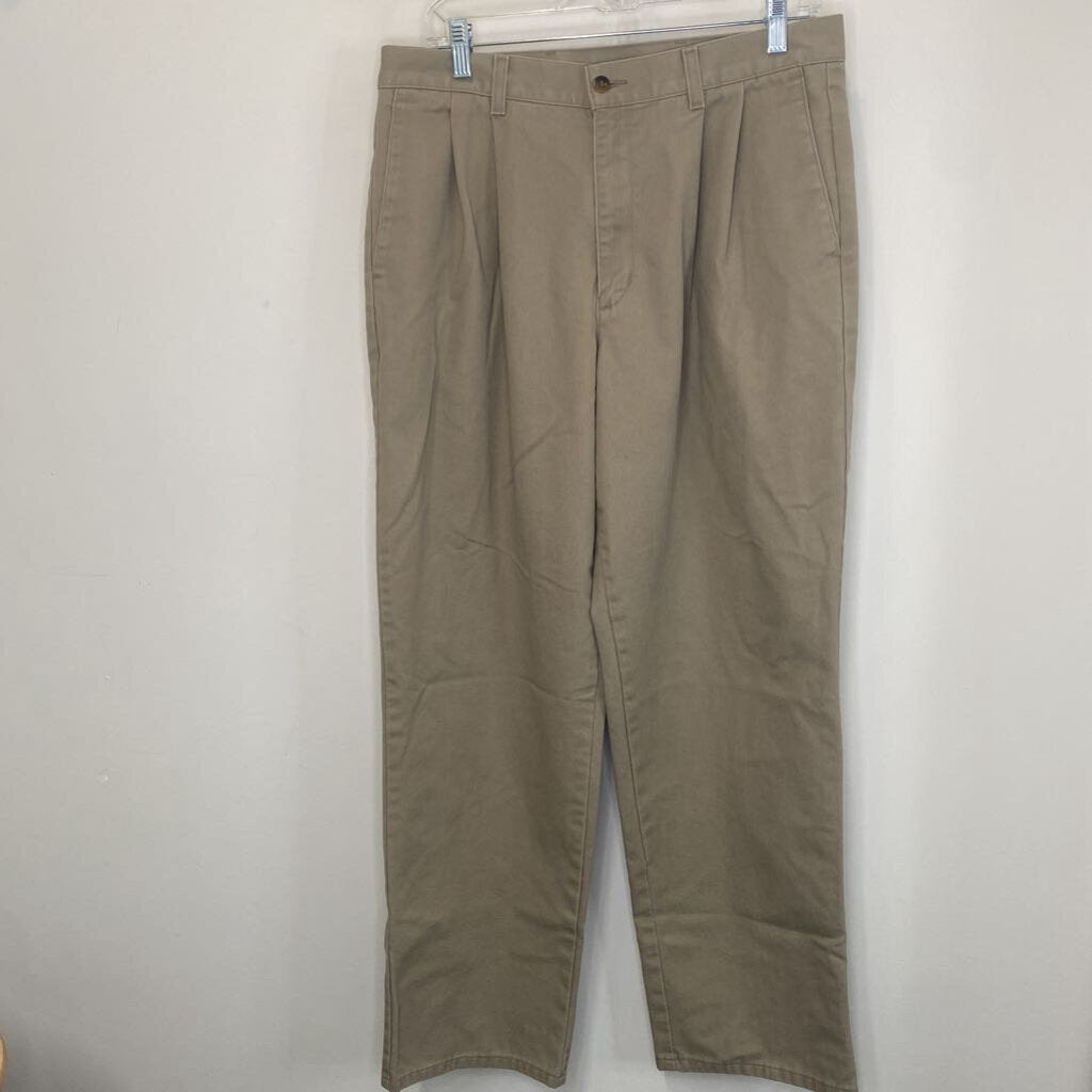 LEVI'S - 100% COTTON KHAKI PLEATED PANTS