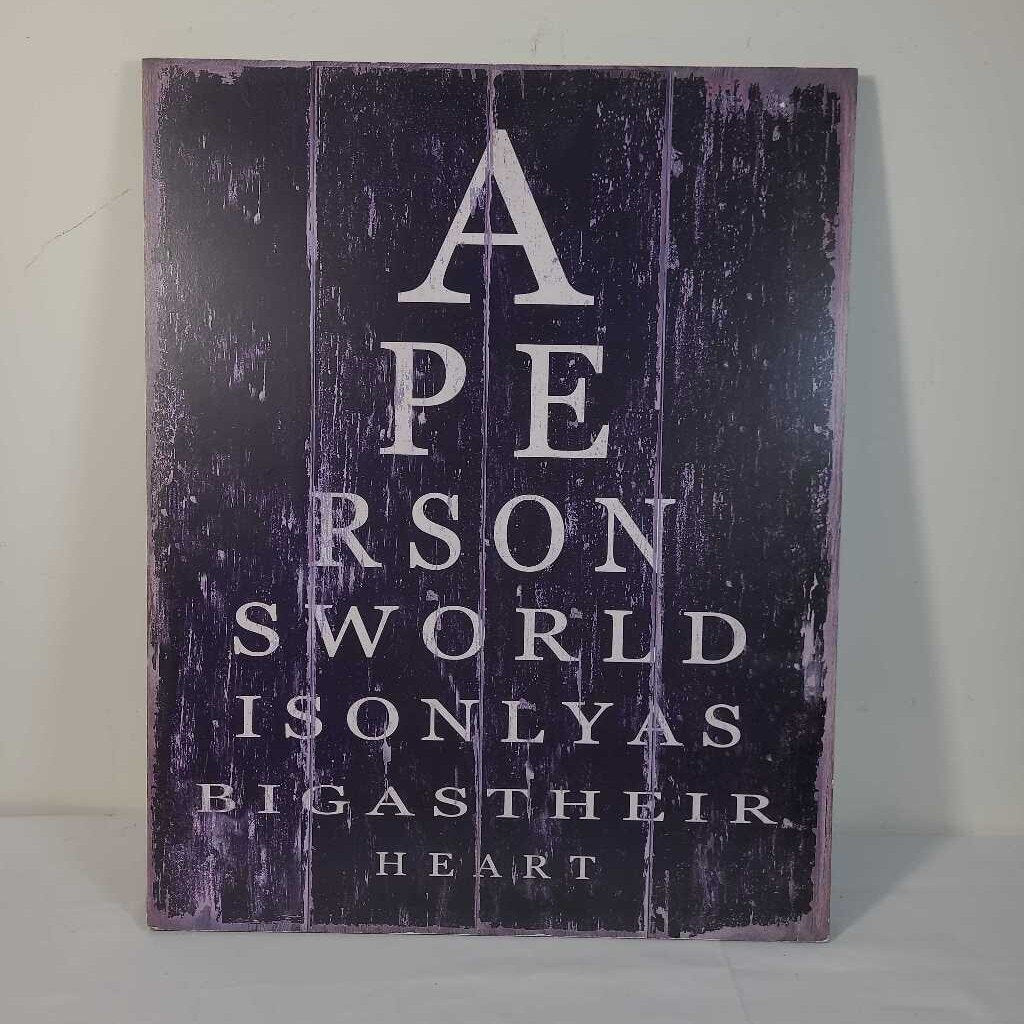 SEEING EYE CHART WALL ART