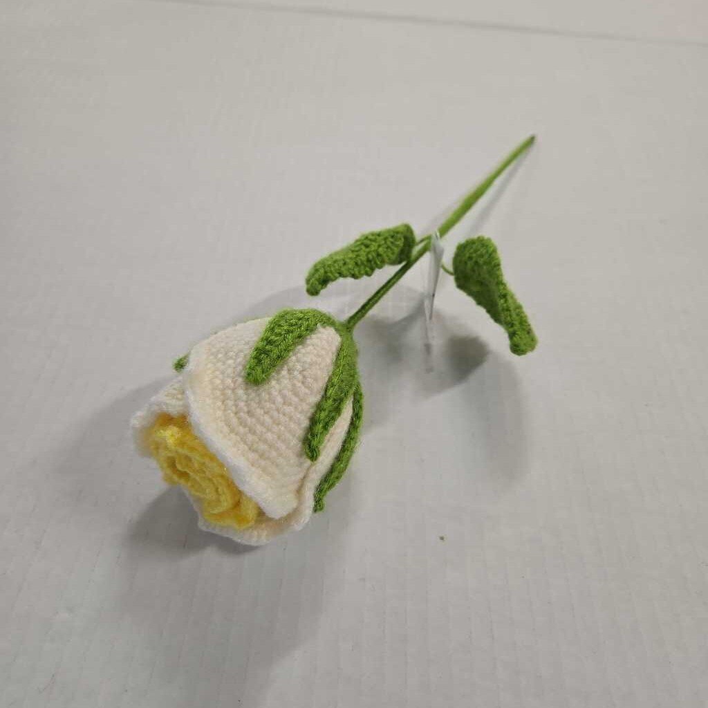 Crochet Wine Rose