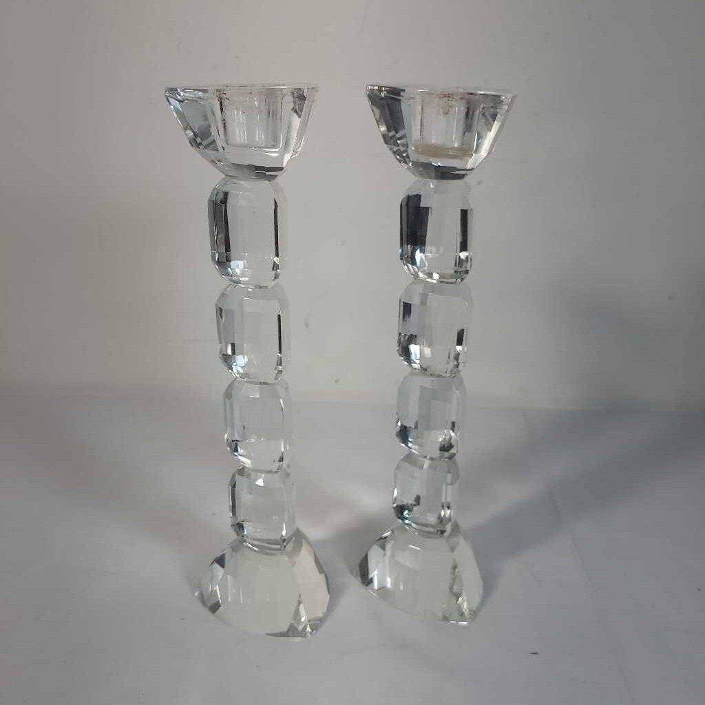 PR GLASS CANDLE STICKS