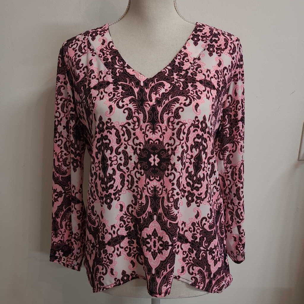 PINK PATTERNED BLOUSE