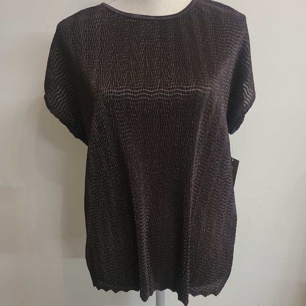BROWN CRINKLE TOP