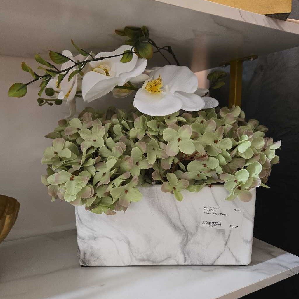 Marble Cement Planter