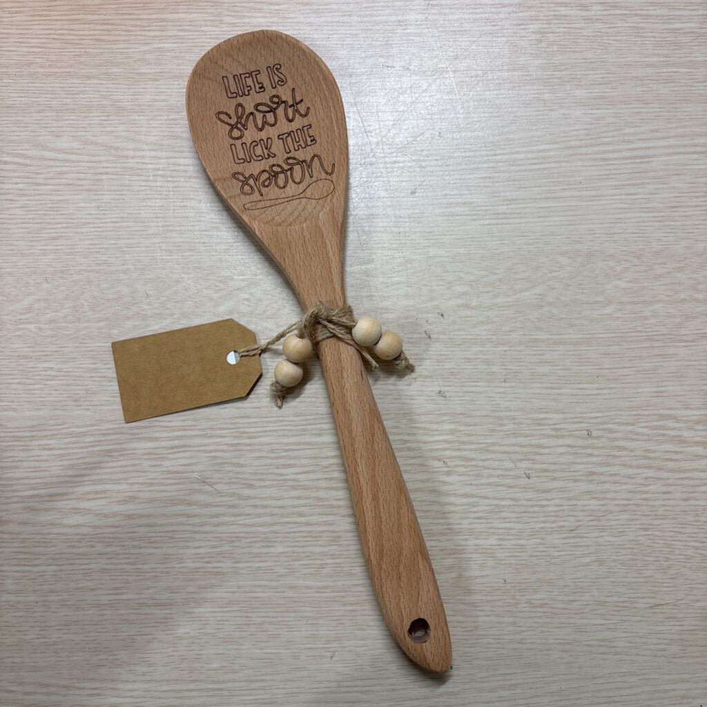 WOOD SPOON - LICK THE SPOON
