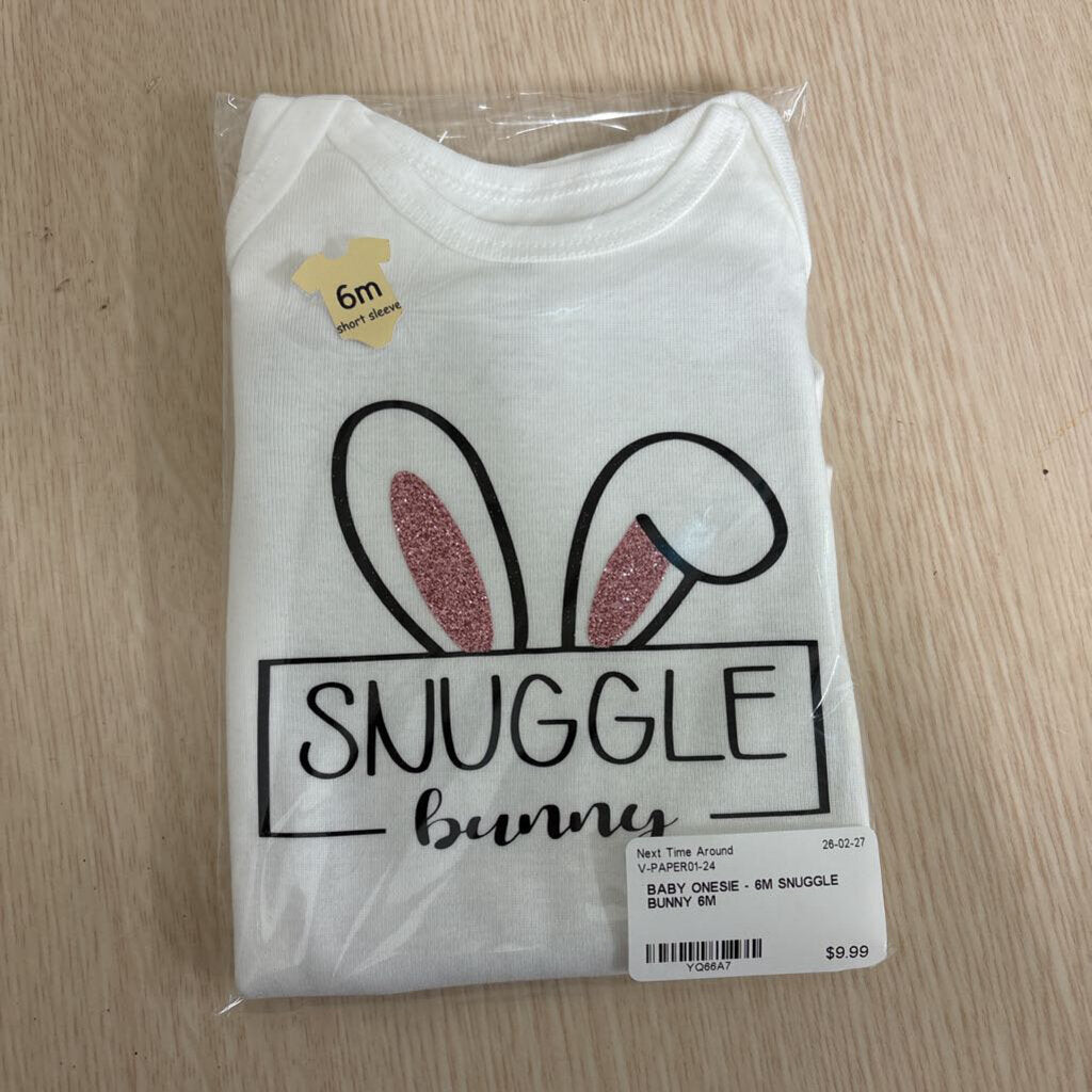 BABY ONESIE - 6M SNUGGLE BUNNY