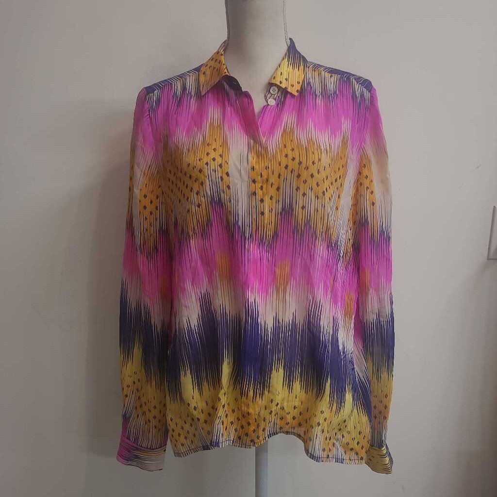 NEON 100% SILK BLOUSE