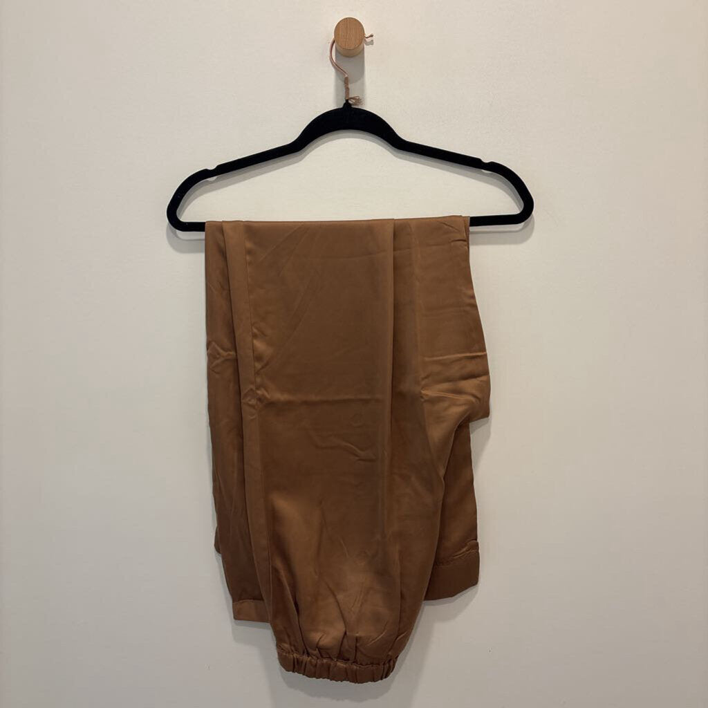 Kibo Chocolate Brown Satin Two-Piece Pajama Set