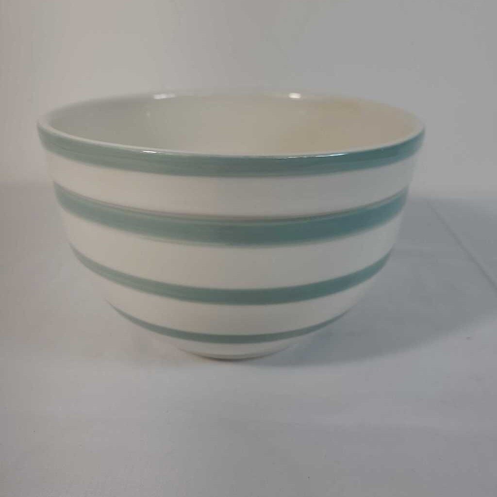 GREEN STRIPED BOWL