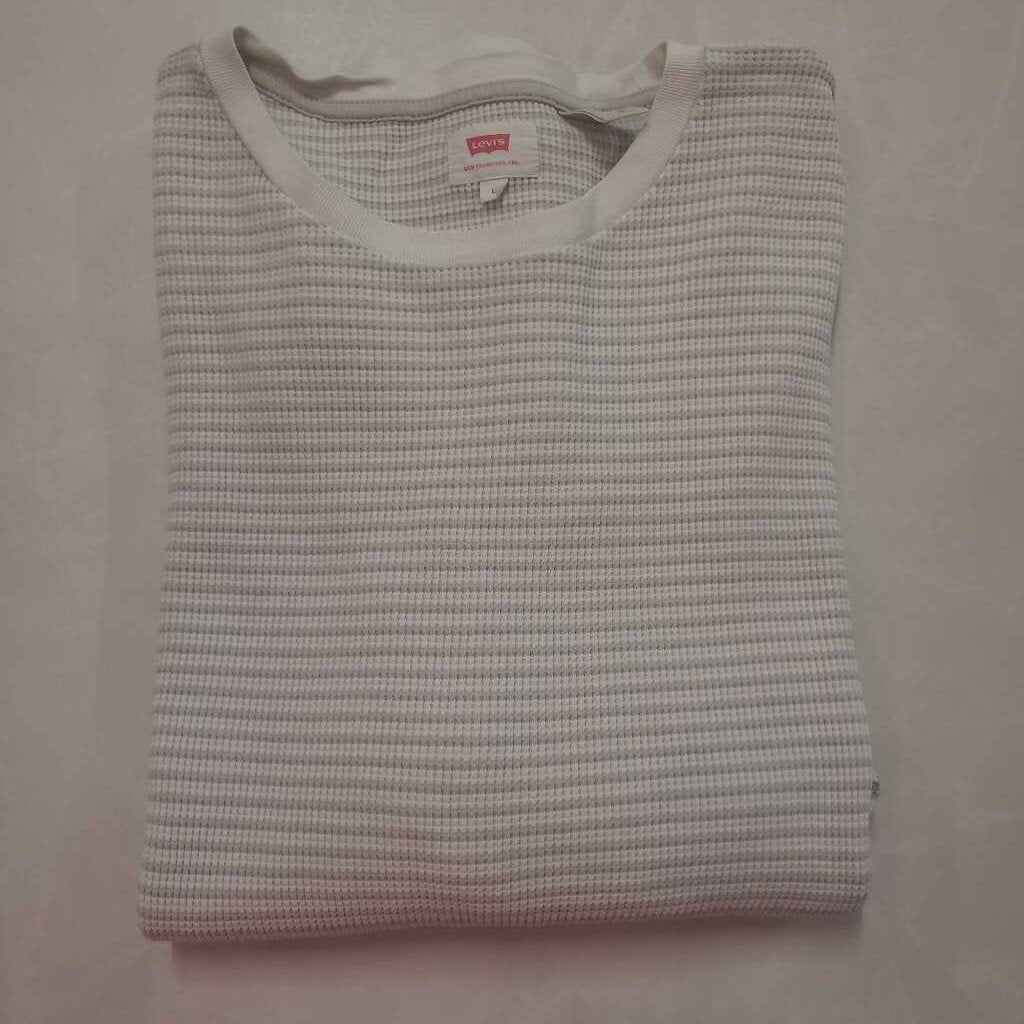 LONG SLEEVE WAFFLE WEAVE TOP
