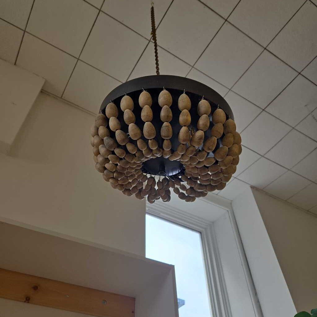 KICHLER COLTYN 2 LIGHT BEADED FLUSH MOUNT FIXTURE