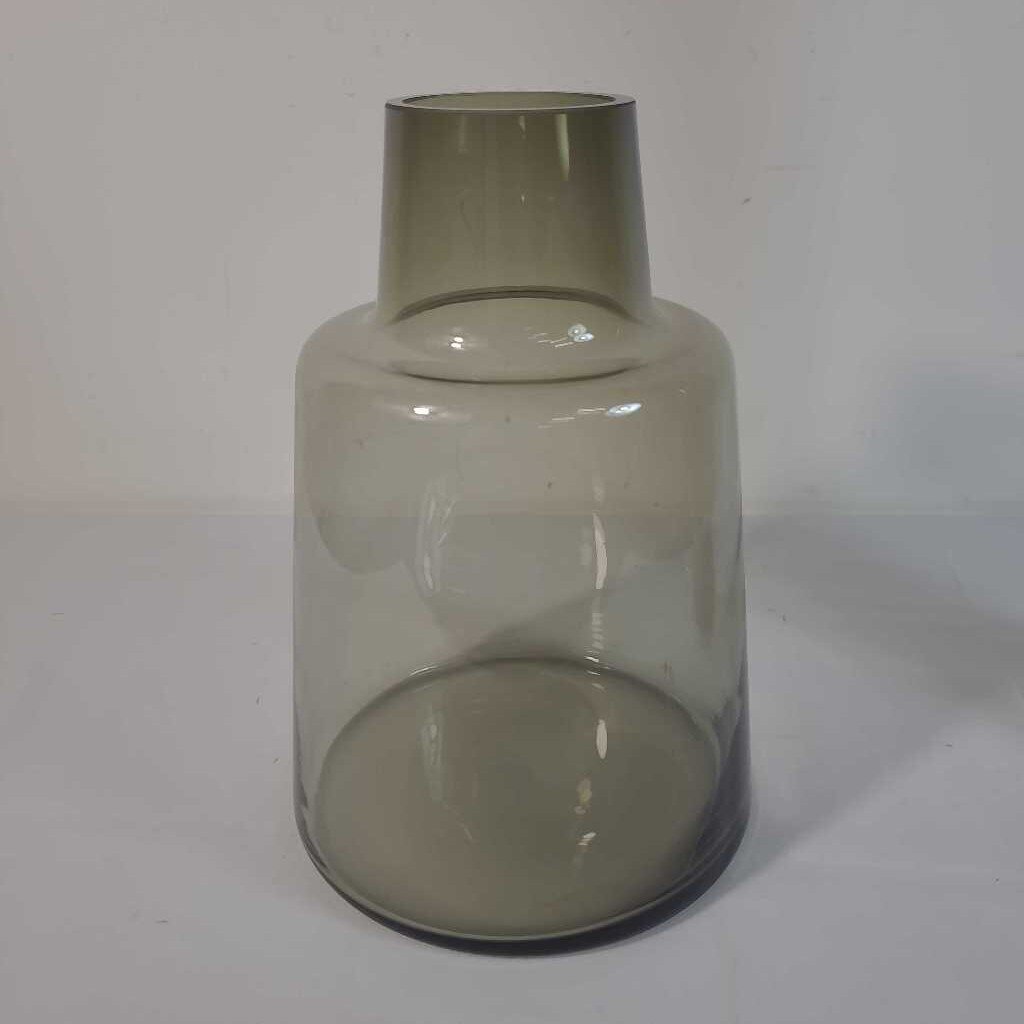 BROWN GLASS VASE