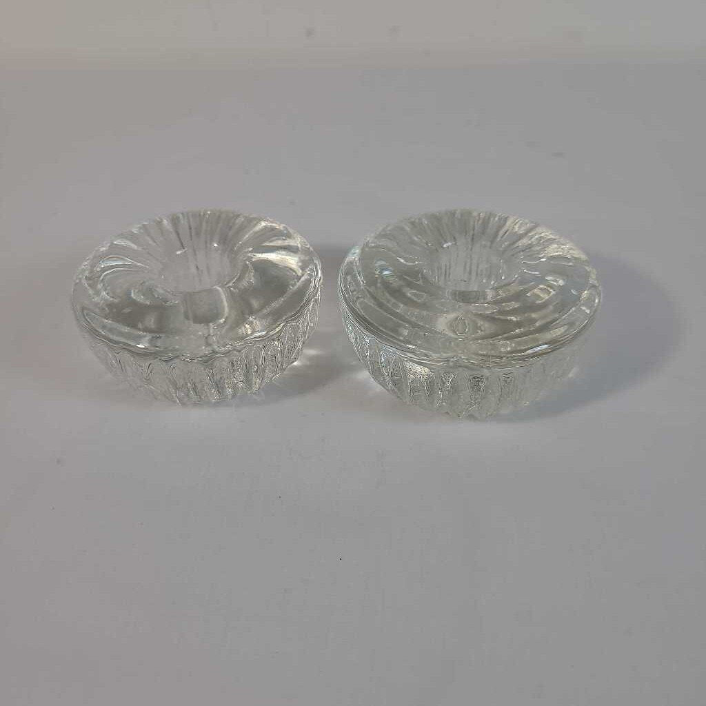 PR GLASS CANDLE HOLDERS
