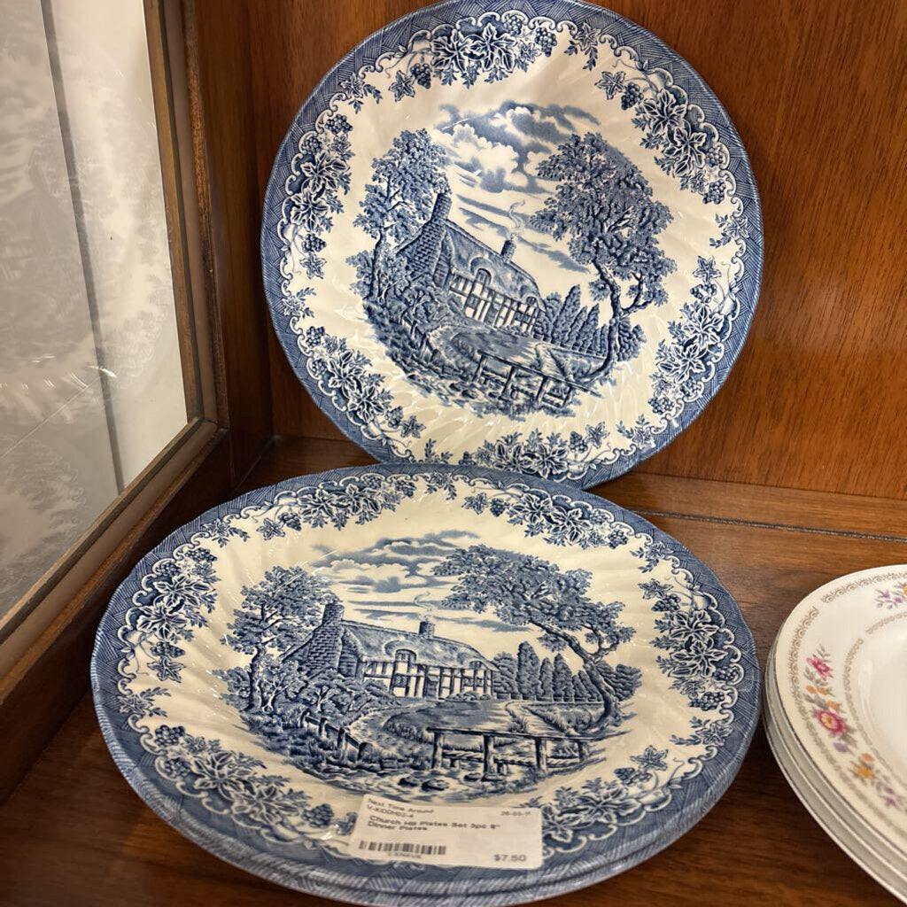 Church Hill Plates Set 3pc