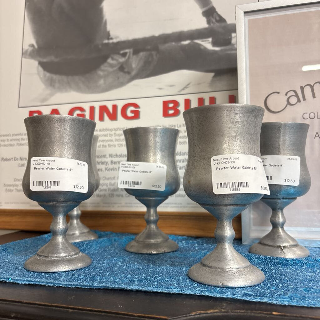 Pewter Water Goblets