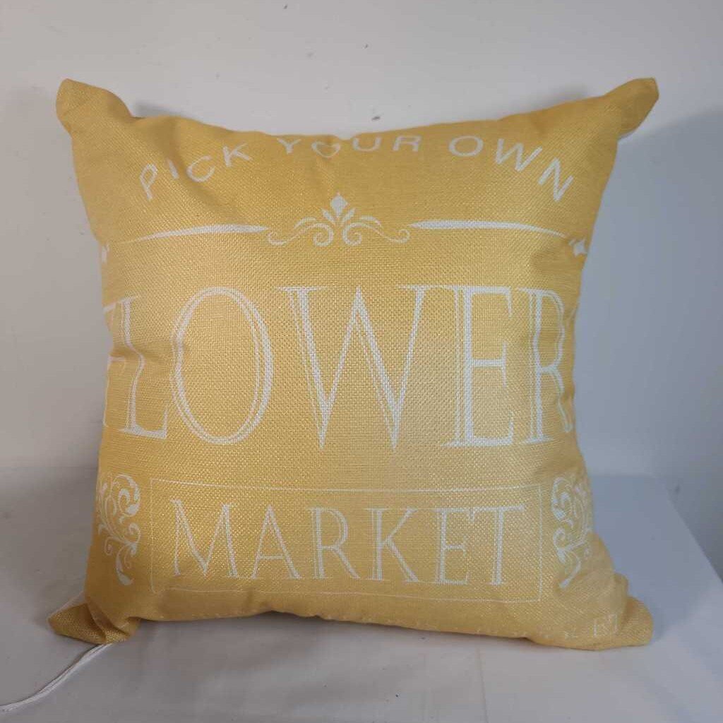 PICK YOUR OWN FLOWERS PILLOW