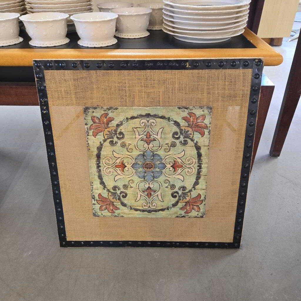 BURLAP WALL ART