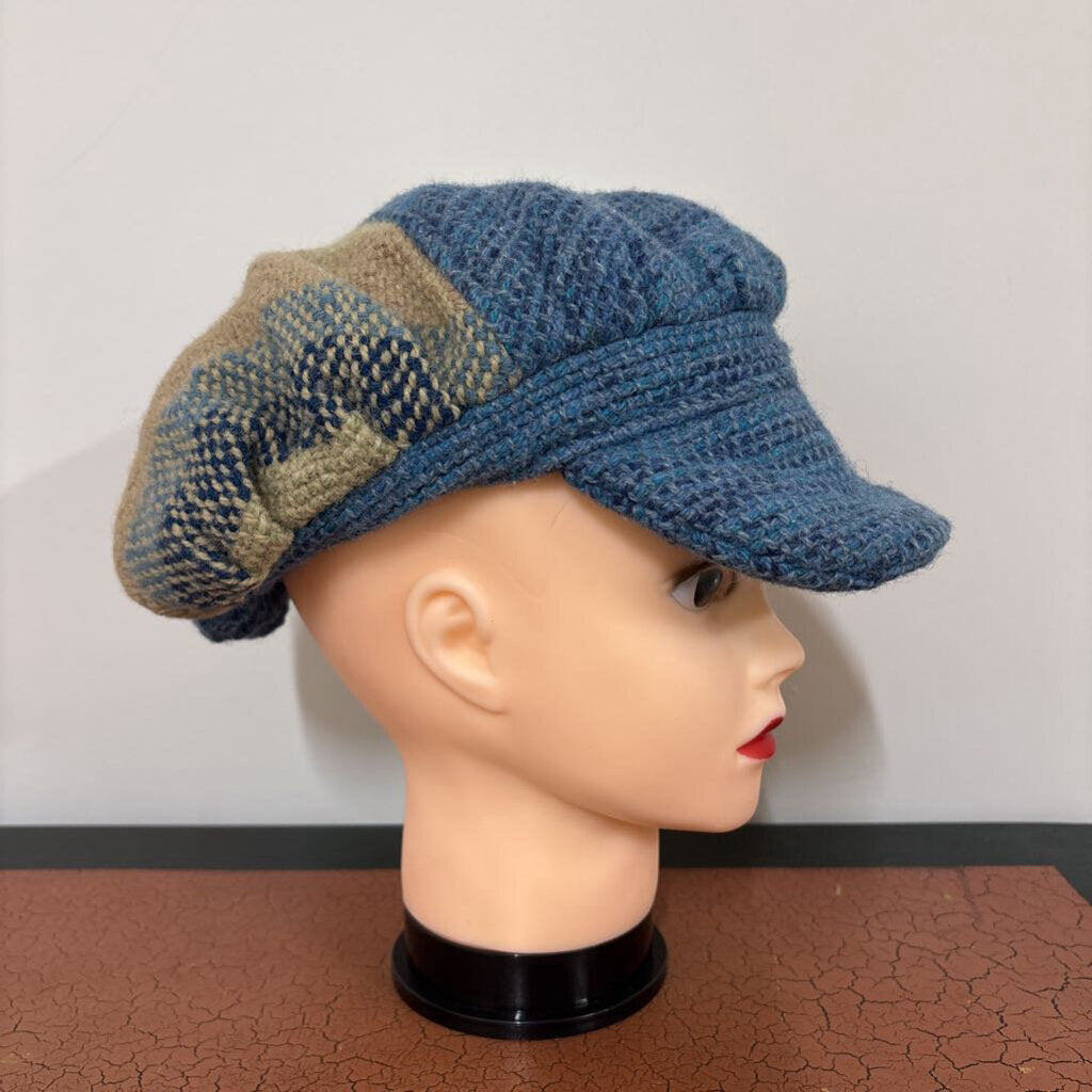EPSILON - BLUE PATCHWORK NEWSBOY HAT