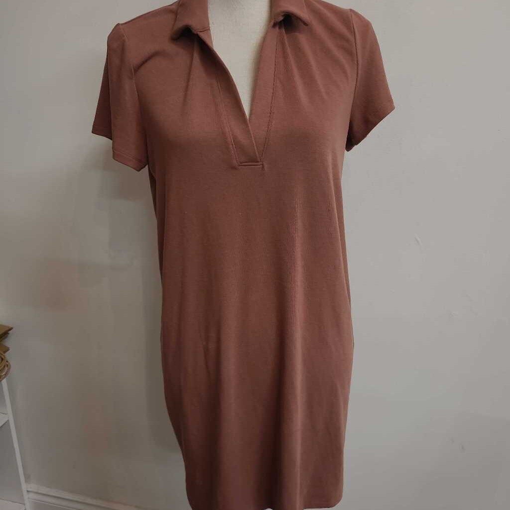 RUST T SHIRT DRESS