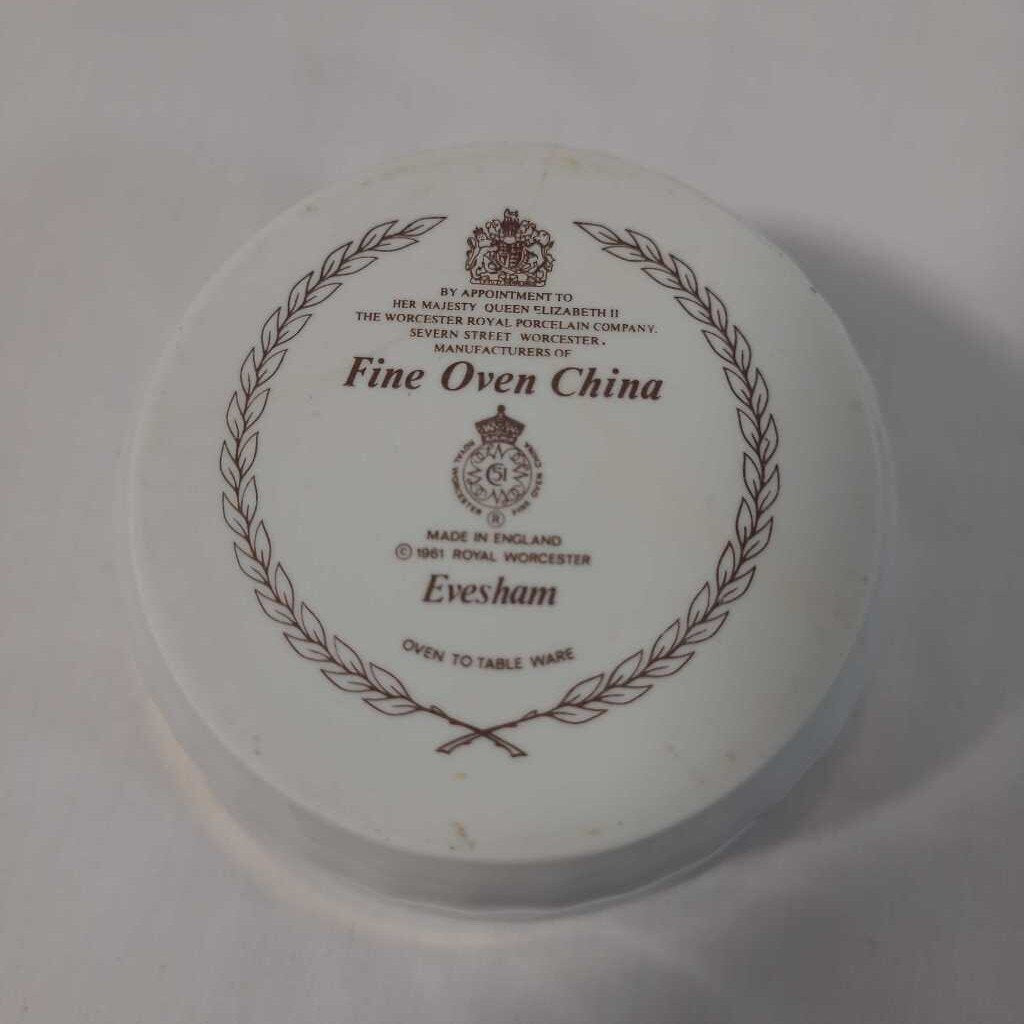 S/6 WORCESTER EVESHAM PORCELAIN DISHES