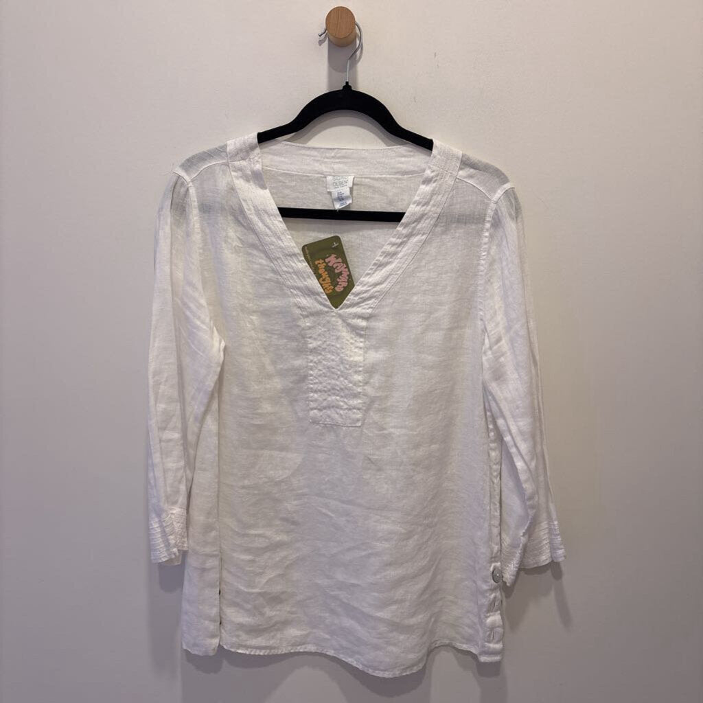 SINGRID OLSEN - LINEN TOP
