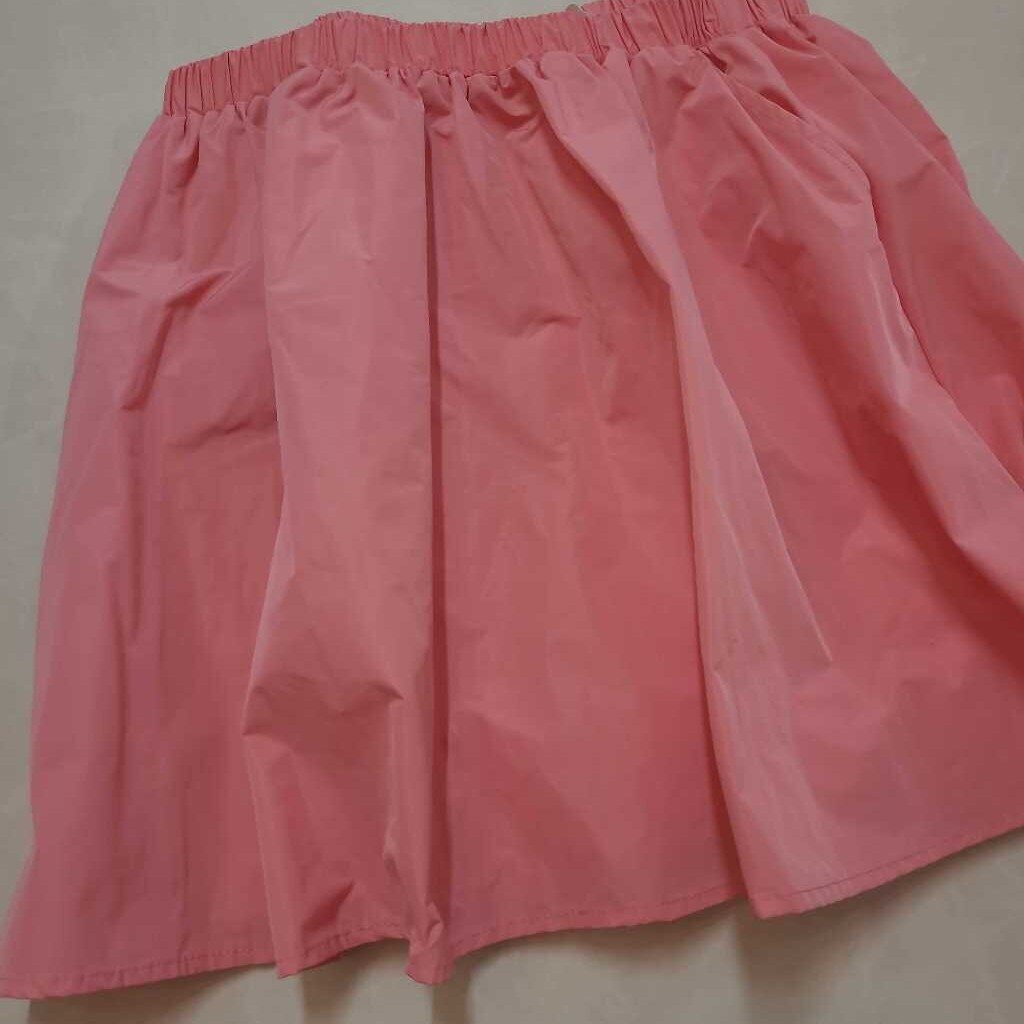 PINK FLARED SHORT SKIRT